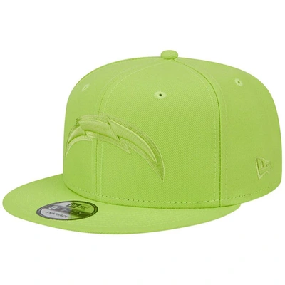 New Era Neon Green Los Angeles Chargers Color Pack Brights 9fifty Snapback Hat