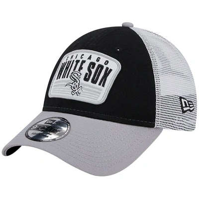 New Era Black Chicago White Sox Two-tone Patch 9forty Snapback Hat