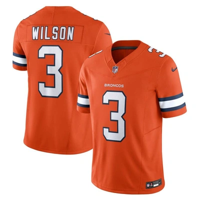Nike Russell Wilson Orange Denver Broncos Vapor F.u.s.e. Limited Jersey