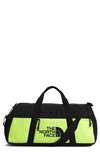 The North Face Bozer Water Repellent Duffel Bag In Led Yellow/ Tnf Black