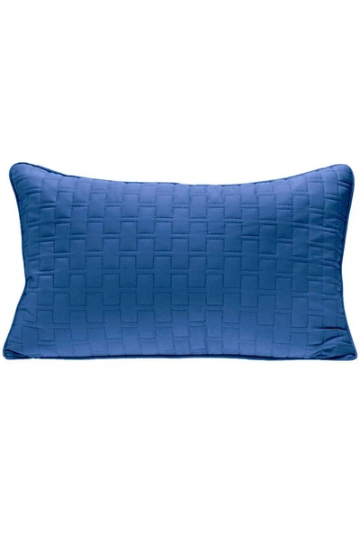Bedvoyage Quilted Throw Pillow In Indigo