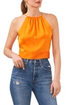 1.state Open Back Halter Top In Russet Orange