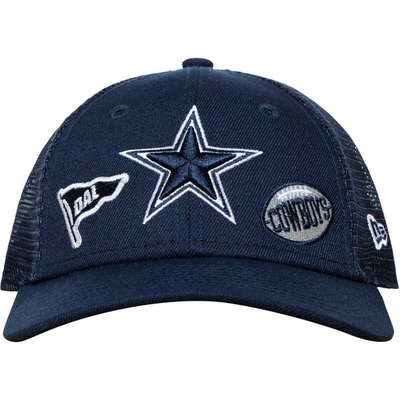 New Era Kids' Toddler  Navy Dallas Cowboys 9forty Adjustable Trucker Hat