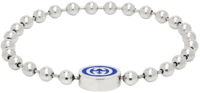 Gucci Silver Ball Chain Bracelet In 8136 Undefined