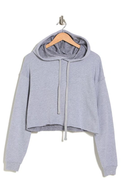 Bella+canvas Solid Crop Hoodie In Athletic Heather