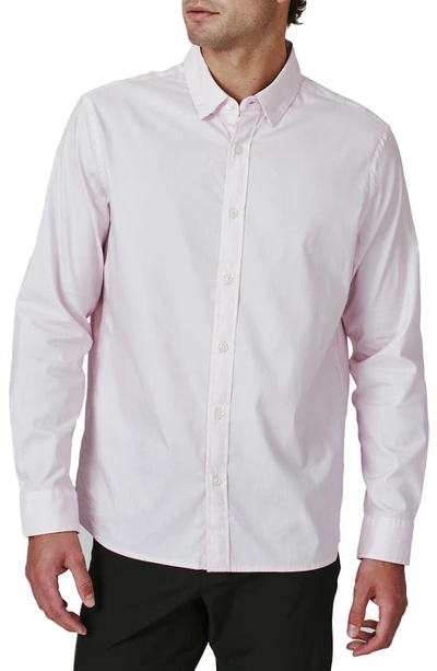 7 Diamonds Venetia Solid Button-up Shirt In Cool Pink