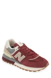 New Balance 574 Sneaker In Burgundy