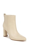 Vince Hillside Leather Ankle Booties In White