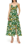 Melloday Floral Maxi Dress In Grn Ylw P