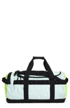 The North Face Base Camp Water Resistant Medium Duffle In Skylight Blue/led Yellow/black