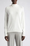 Lafayette 148 Raglan Sleeve Turtleneck Sweater In Cloud
