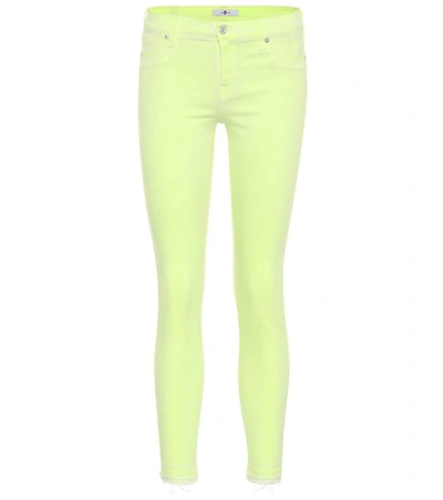 7 For All Mankind The Skinny Jeans In Yellow
