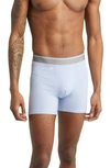 Mack Weldon Airknitx Performance Boxer Briefs In Blue Fog