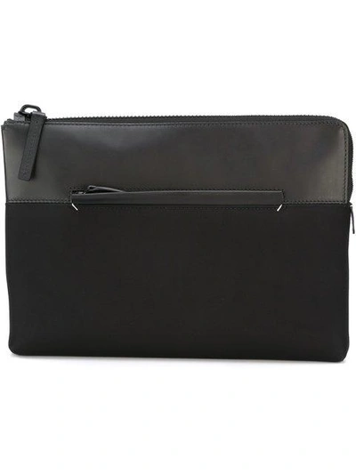 Troubadour Leather Insert Portfolio Case - Black