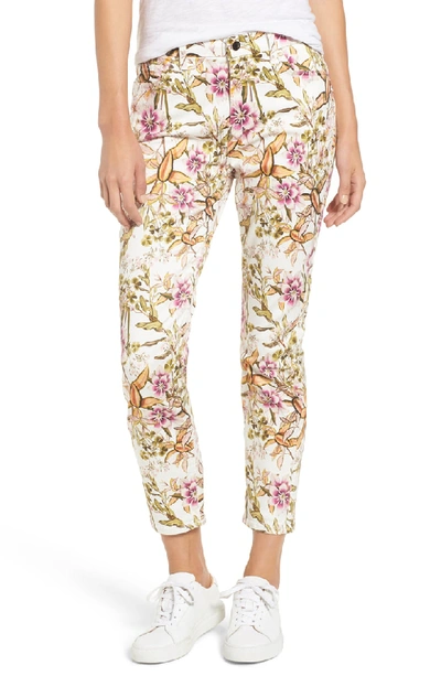 Jen7 By 7 For All Mankind Havana Tropics Floral-print Ankle Skinny Jeans