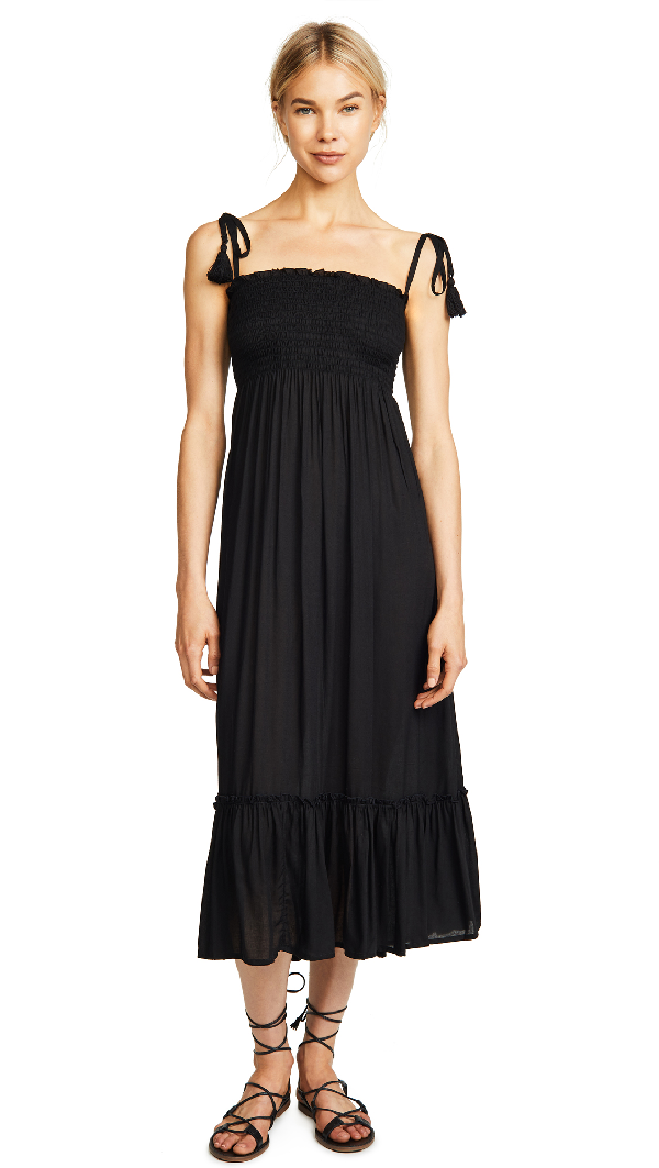 Coolchange Coochange Piper Smocked Maxi Dress Back In Black | ModeSens