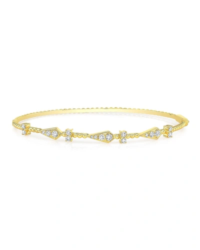 Ron Hami 14k Gold Diamond Bubble Bangle