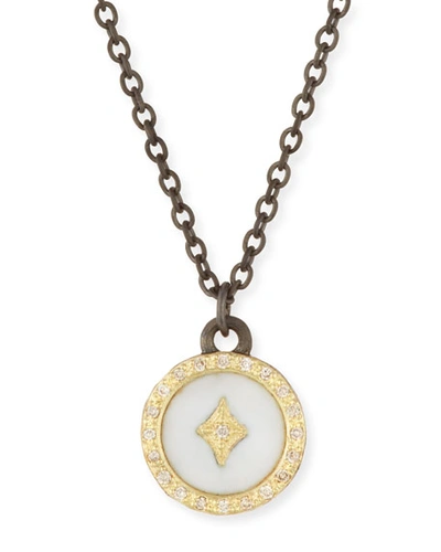 Armenta Old World 18k Diamond Star Pendant Necklace In Yellow/white