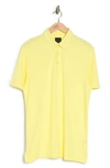 14th & Union Short Sleeve Coolmax Polo In Yellow Pear