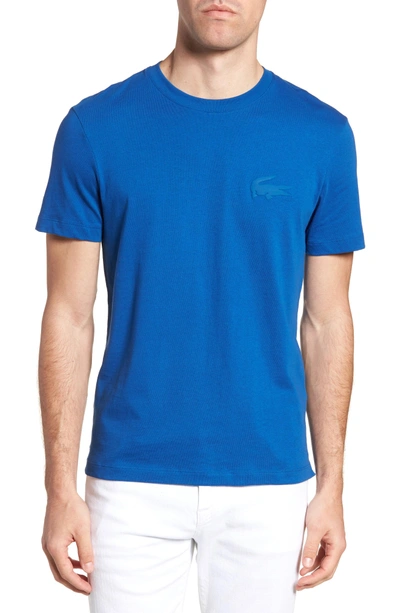 Lacoste Crewneck T-shirt In Electric/ Marino