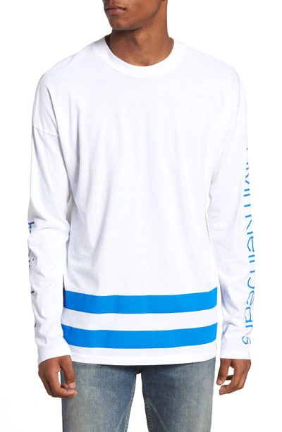 Calvin Klein Jeans Est.1978 Athletic Stripe T-shirt In Strong Blue