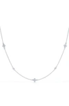 Kwiat Quad Diamond String Necklace In White Gold