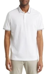 Nordstrom Contrast Collar Polo In White