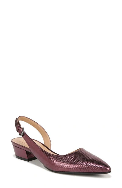 Naturalizer Banks Pump In Cab Sav Lizard Embossed Leather