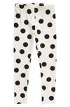 Tucker + Tate Kids' Core Leggings In Ivory Egret Layla Dot