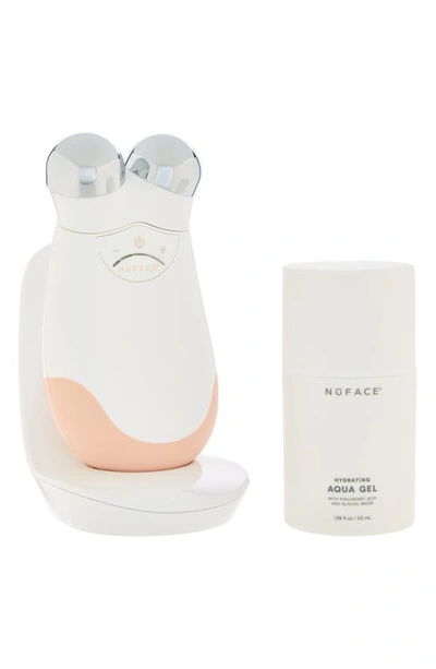 Nuface Refreshed Trinity Smart Advanced Facial Toning Device Set In Nude