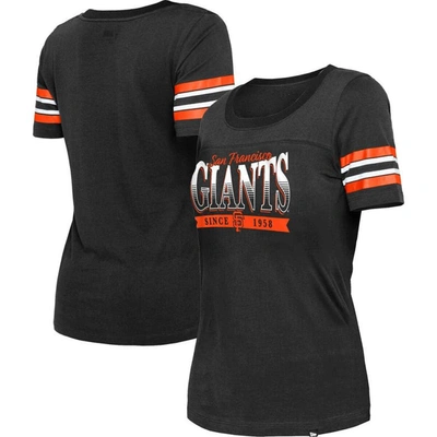 New Era Black San Francisco Giants Team Stripe T-shirt