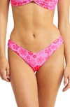 Kulani Kinis V-cut Bikini Bottoms In Cherry Berry