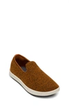 Allbirds Kids' Wool Lounger Slip-on Shoe In Honey Rust Natural White