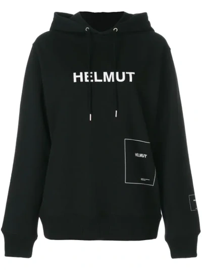 Helmut Lang Hooded Sweatshirt In Black