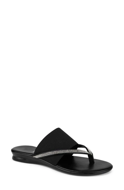 Italian Shoemakers Sorbi Thong Sandal In Black