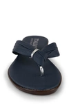 Italian Shoemakers Aleena Thong Sandal In Dark Denim