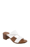 Italian Shoemakers Coletty Mid Heel Sandal In White