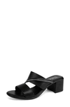 Italian Shoemakers Coletty Mid Heel Sandal In Black