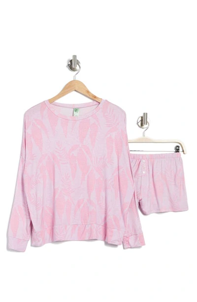 Honeydew Intimates Slow Down Shortie Set In Water Lily Leaves