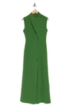 Alexia Admor Dana Draped Cap Sleeve Jumpsuit In Green