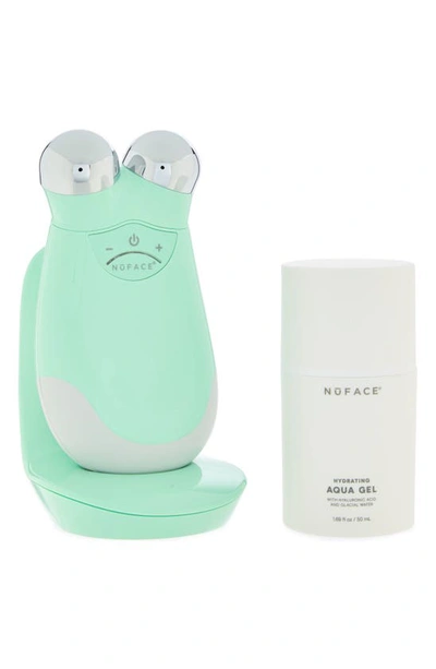 Nuface Refreshed Trinity Smart Advanced Facial Toning Device Set In Seafoam