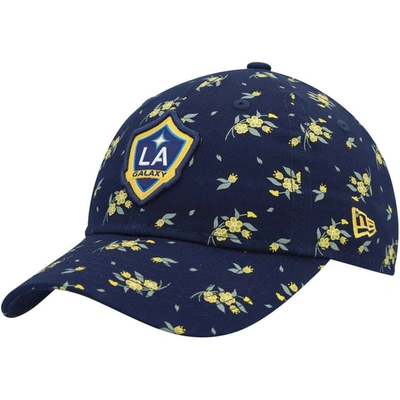 New Era Kids' Youth  Navy La Galaxy Bloom 9twenty Adjustable Hat