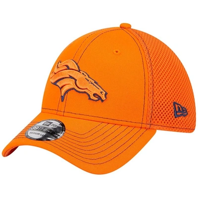 New Era Orange Denver Broncos Team Neo Pop 39thirty Flex Hat