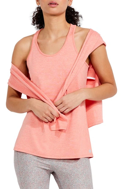 Nz Active By Nic+zoe Flowfit Scoop Neck Racerback Tank Top In Calypso