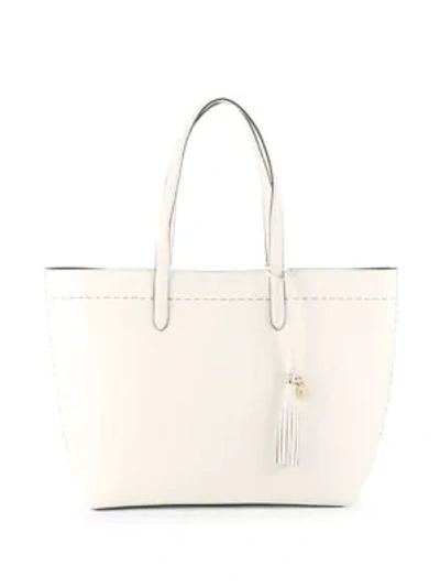 Cole Haan Payson Leather Tote In Optic White
