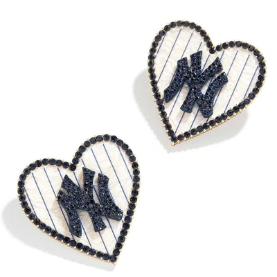 Baublebar New York Yankees Statement Stud Earrings In White