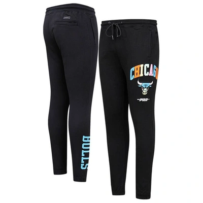 Pro Standard Black Chicago Bulls Washed Neon Sweatpants