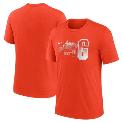 Nike Orange San Francisco Giants City Connect Tri-blend T-shirt
