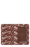 Hobo Euro Slide Leather Credit Card Case In Ditzy Floral
