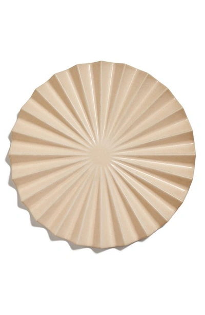 Our Place Pleated Starburst Stoneware Trivet In Chickpea